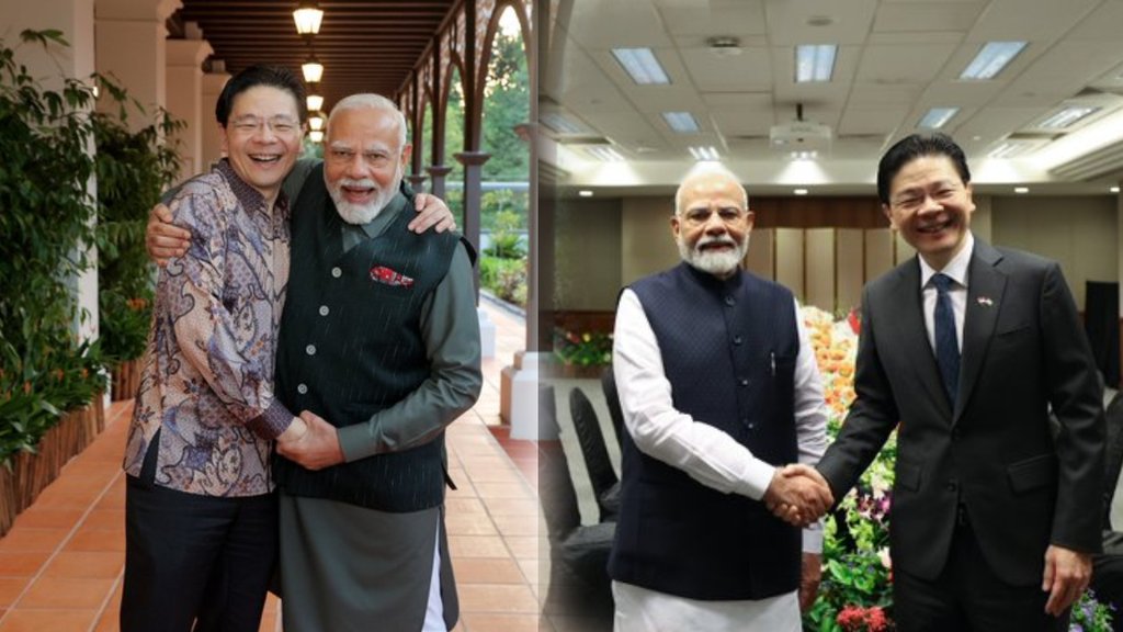 PM Modi, Singapore PM Lawrence Wong, PM Modi meeting Singapore PM Lawrence Wong