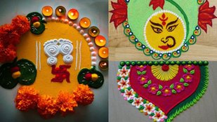 Quick Rangoli designs for beginners