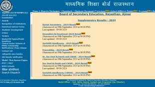 RBSE, RBSE Latest Result, RBSE Result 2024, RBSE Compartment Result 2024, RBSE Compartment Result Declared, RBSE 10th 12th Supplementary Result 2024, RBSE 10th Supplementary Result 2024