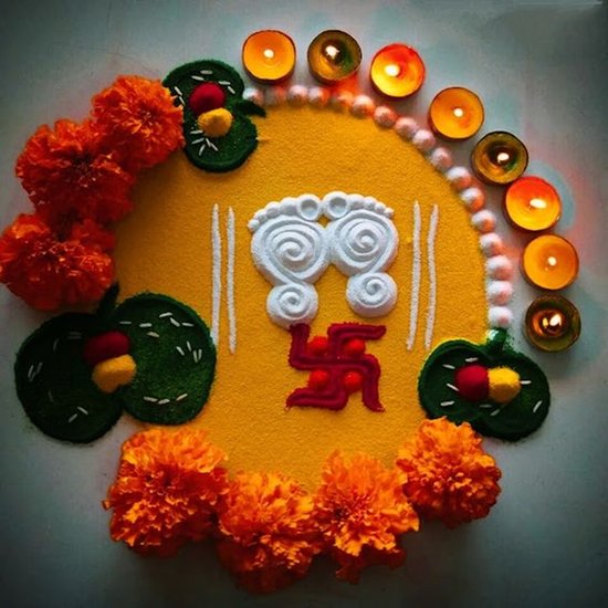 Festive Rangoli for Navratri