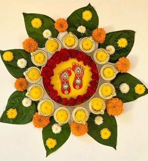 Rangoli patterns for courtyard