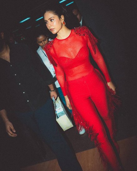 Sonam Bajwa Red Dress