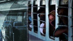 Stone pelting on train, Indian railway