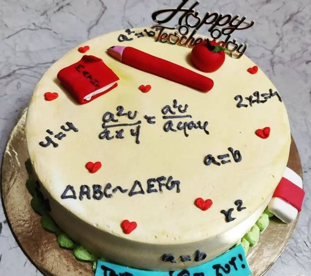 Cake Design for Maths Teacher
