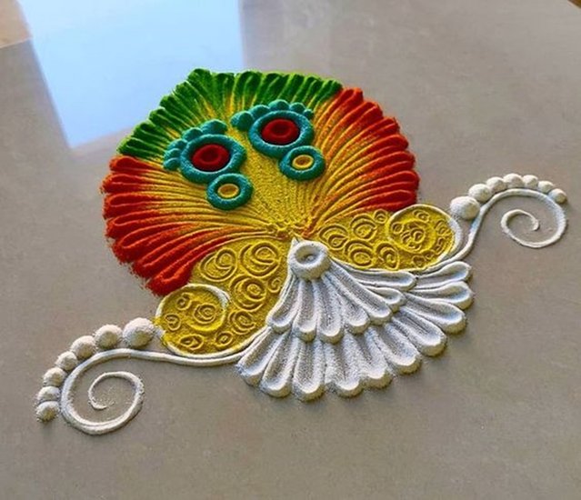Easy Rangoli patterns