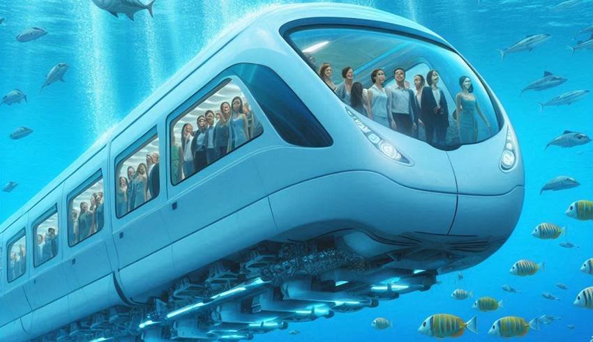 countries were train runs under Sea