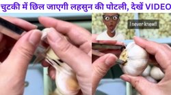 मार्केट में लहसुन छीलने का लेटेस्ट हैक VIRAL, इस निंजा टेक्निक की Video देख लोगों ने पूछा- पहले क्यों नहीं पता था?