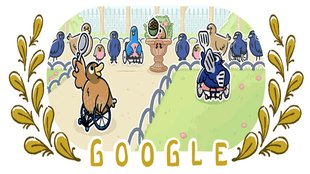 Wheelchair Tennis Paralympics, Wheelchair Tennis Paralympics 2024, Wheelchair Tennis Paralympics 2024 Google Doodle