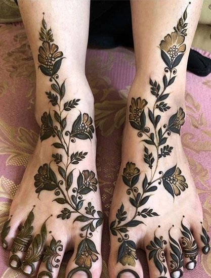 hartalika special Mehndi Designs for legs