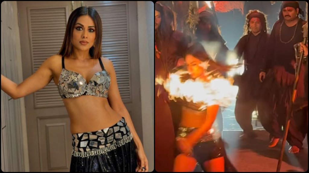 nia sharma escapes fire a accident on suhagan chudail