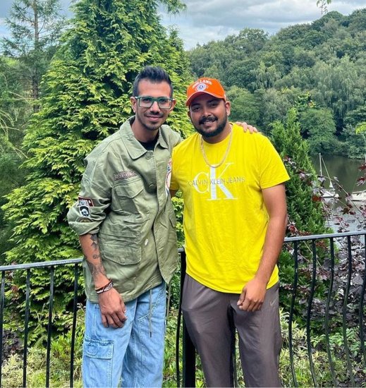 prithvi shaw, nidhi tapadiaa, yuzvendra chahal