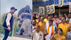 रानी कमलापति की प्रतिमा के सामने अश्लील डांस कर रहा था पुलिसवाला, Viral हुआ वीडियो तो पड़ गए लेने के देने