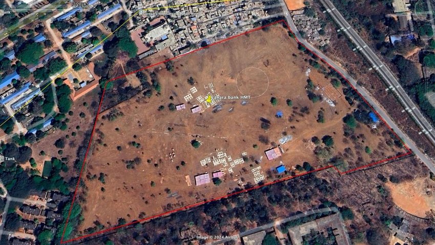 The 599 acre had been designated as a reserved forest in May 1896 and 1901. (Google Earth screengrab)
