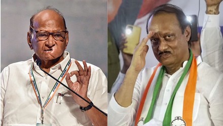 maharashtra politics sharad pawar moves supreme court ajit pawar ncp party symbol fight ahead assembly elections 2024 ncp vs ncp sharad pawar maharashtra vidhan sabha chunav - 'घड़ी' को लेकर चाचा-भतीजे में