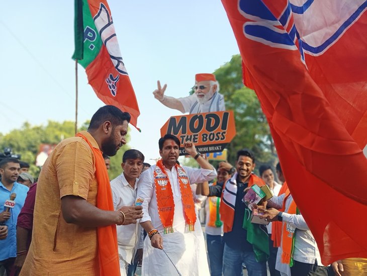 BJP headquarters celebration