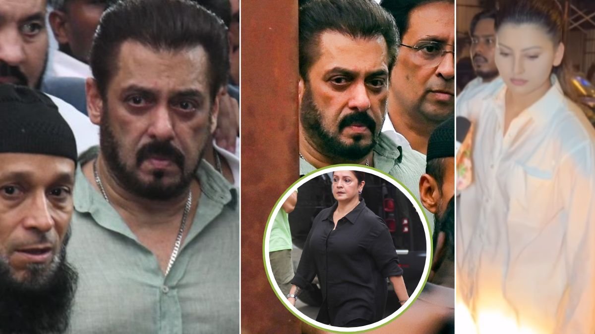Baba Siddique Last Rites Salman Khan Deeply broke Baba Siddique Last Rites Salman Khan Deeply broke