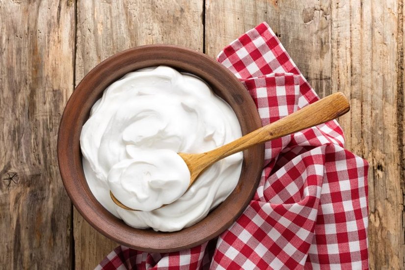 Banana and yogurt