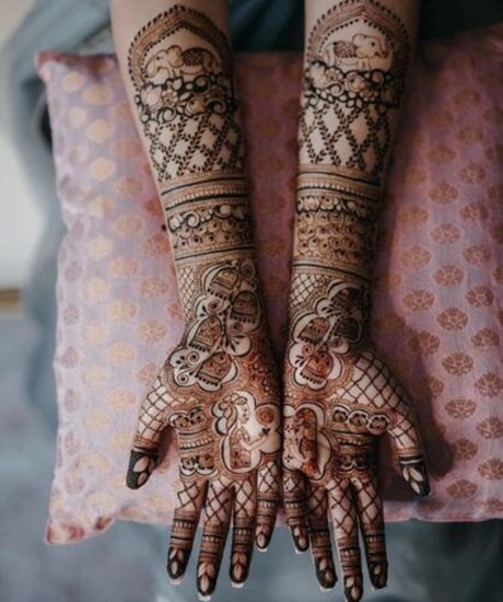 Bridal Mehndi for Karwa Chauth