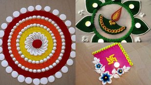 Diwali 2024 Rangoli with Flowers