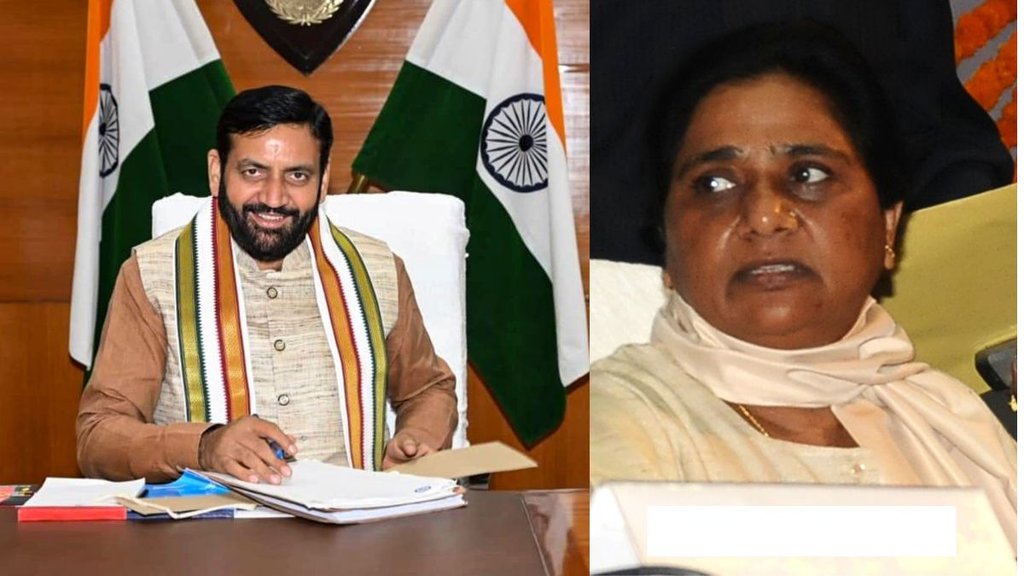Haryana News, Nayab Singh Saini, Mayawati Haryana News, Nayab Singh Saini, Mayawati