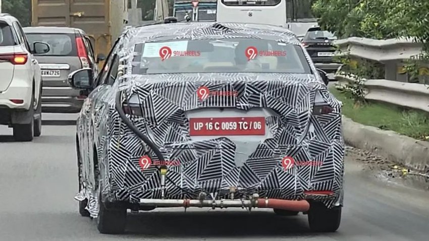 New-gen Honda Amaze spied (Image: 91Wheels)