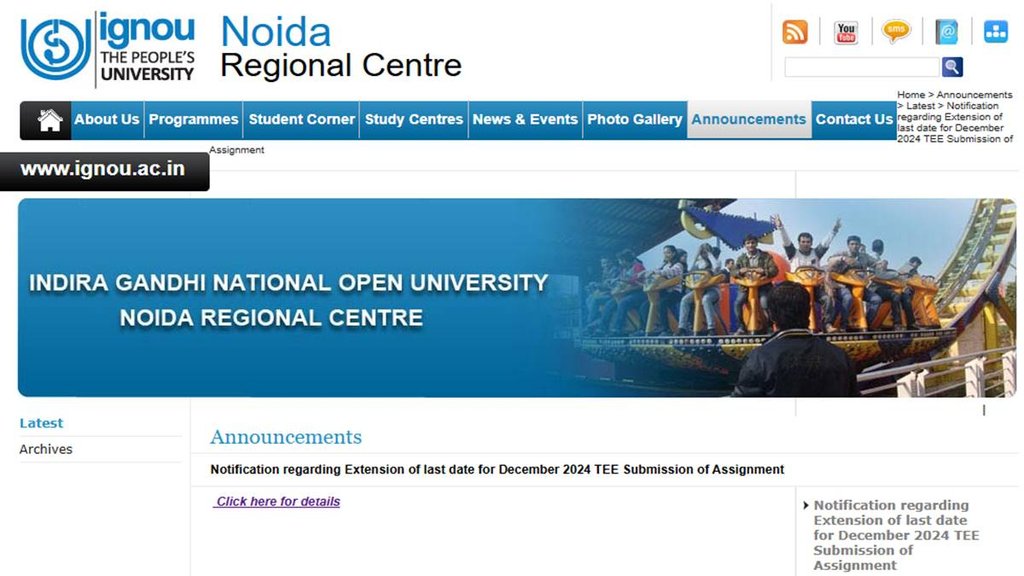 IGNOU Assignment Submission, IGNOU, Indira Gandhi national Open university
