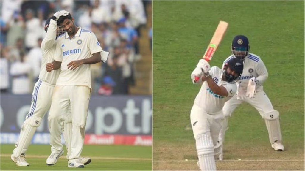 Rishabh pant, washington sundar, rishabh pant banter with washington sundar, rishabh pant hindi comment, rishabh pant hindi comment on ajaz patel