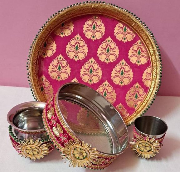 Latest Karwachauth Thali Designs