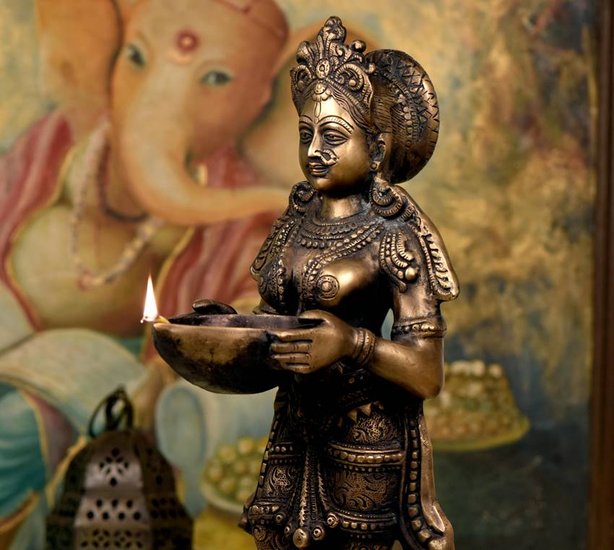 Diwali Puja Lakshmi-Ganesh idol