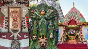 Mahapanchami Durga Puja pandal
