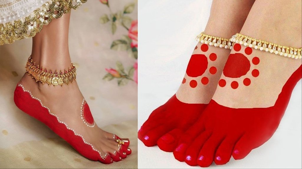 Karwa Chauth Alta Designs 2024 Karwa Chauth Alta Designs 2024
