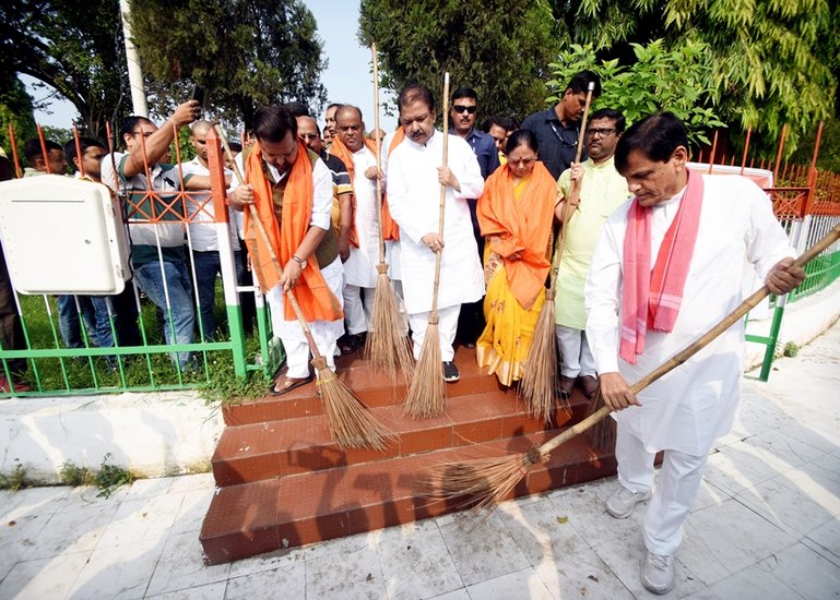 Nityanand Rai particpates in cleanliness drive