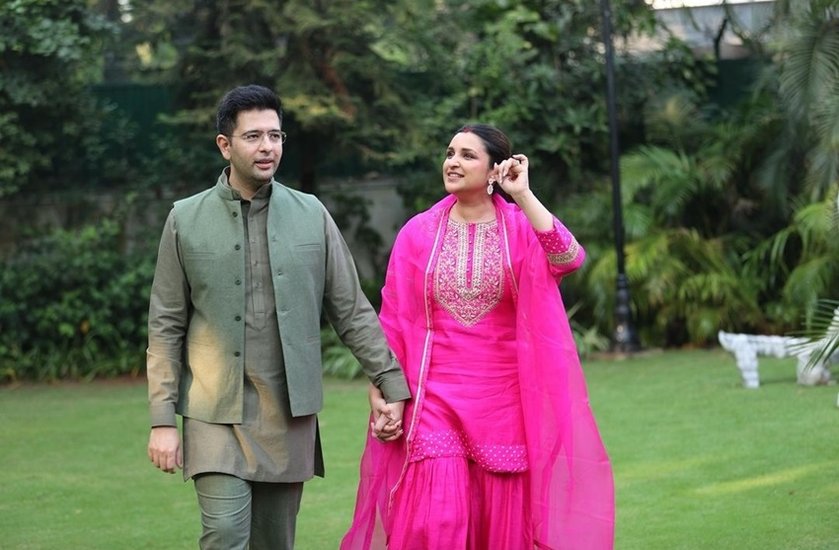 Parineeti Karwa Chauth outfit