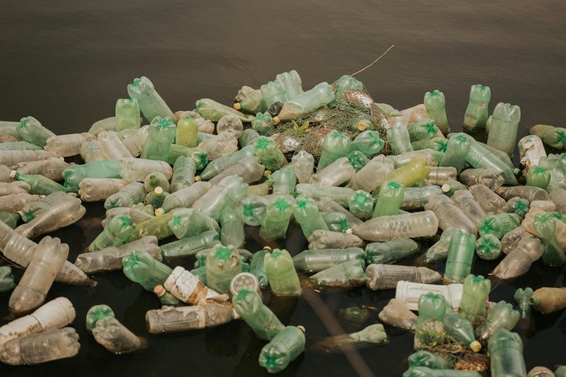 Plastic water bottles