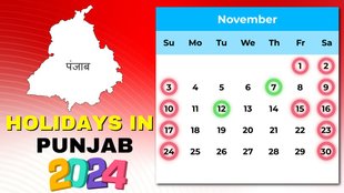 punjab holidays in 2024, punjab bank holidays in 2024,list of holidays in november 2024