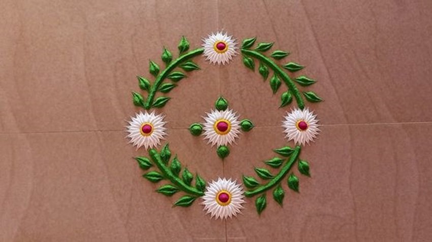 Quick Festive Floor Art