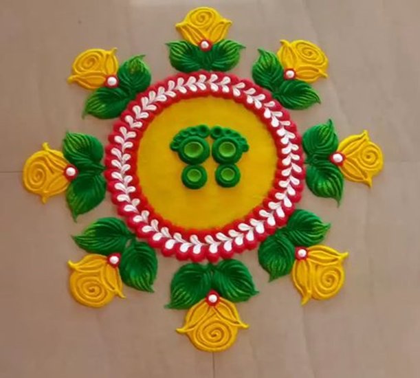 Quick Rangoli Ideas
