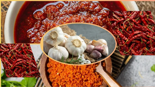 Red Chilli । red chilly chutney । red chilly garlic chutney