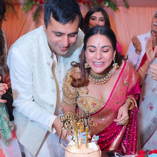 Shraddha Arya pink saree