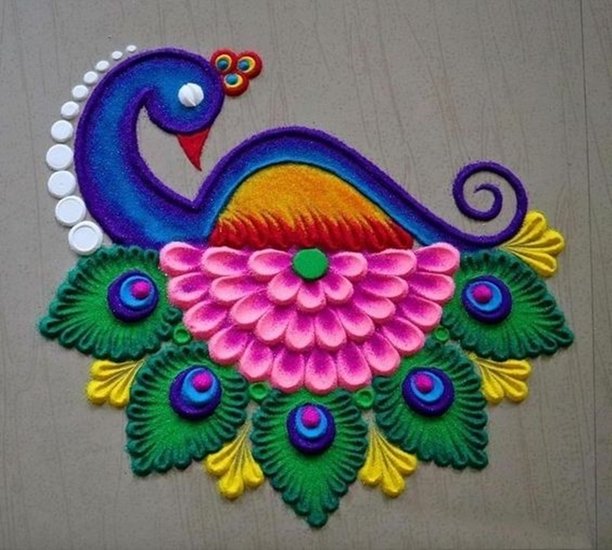 Diwali Rangoli with Dots