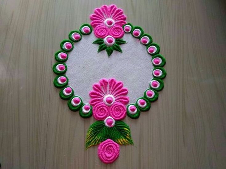 Step-by-Step Rangoli for Diwali
