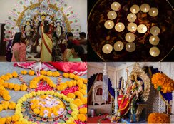 Navratri Decoration Ideas, 9 mandir Decoration Ideas at home