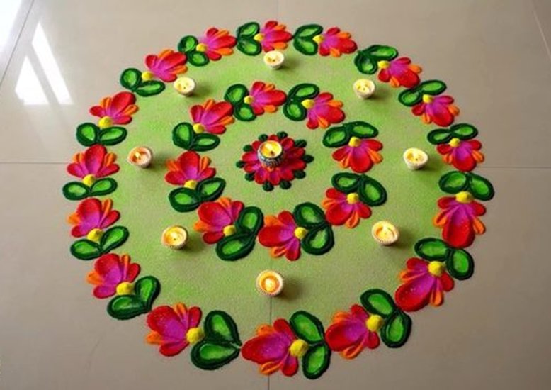 Minimalist Rangoli for Diwali