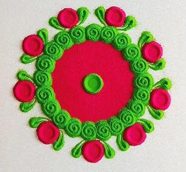 Traditional yet Easy Rangoli Designs