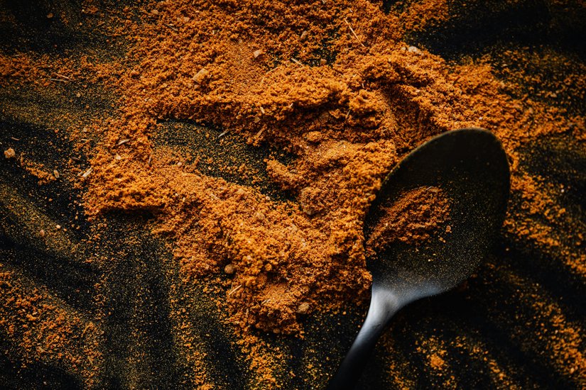 Turmeric and amla for black hair