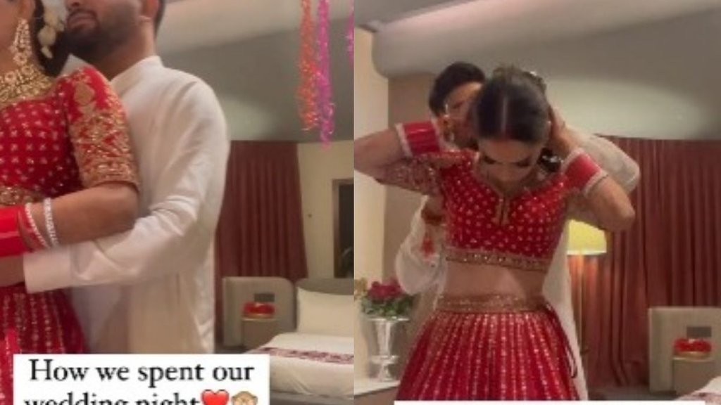 Bride, Groom, Suhagrat, first night bedroom video goes viral
