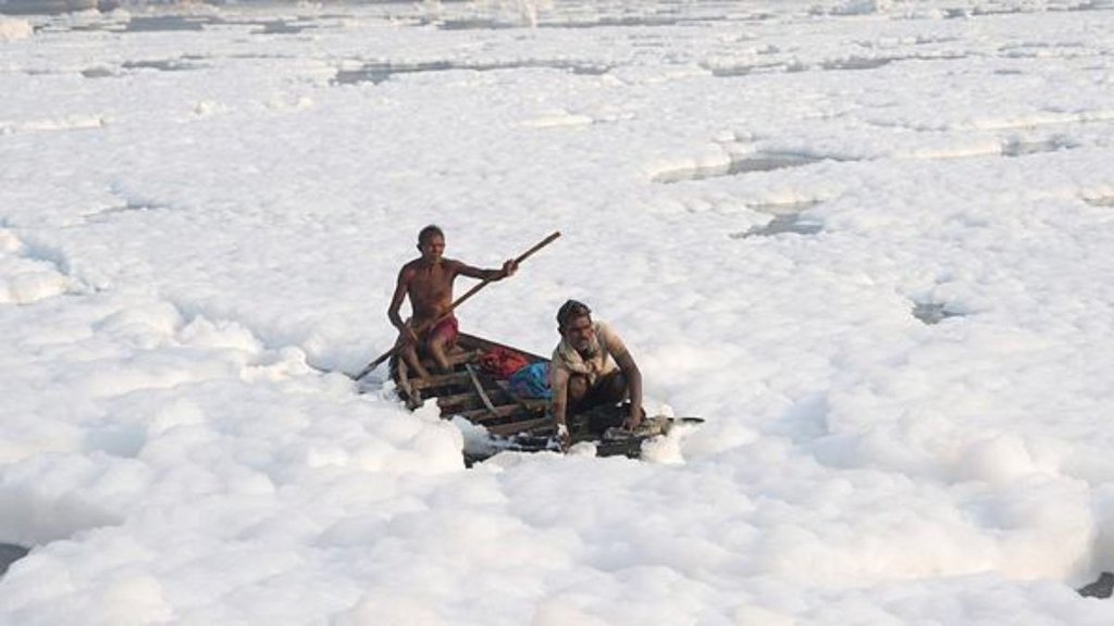 Yamuna river, Chhath, Delhi Yamuna river,