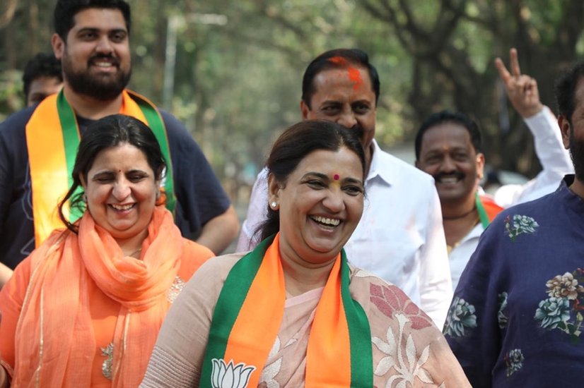BJP candidates leading