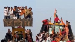 मैनपुरी में सीएम योगी की सभा में बुलडोजर से पहुंचे समर्थक, जानिए मुख्यमंत्री ने विपक्ष को लेकर क्या कहा?