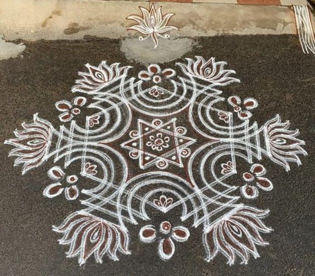 Dev Uthani Ekadashi 2024 Rangoli design